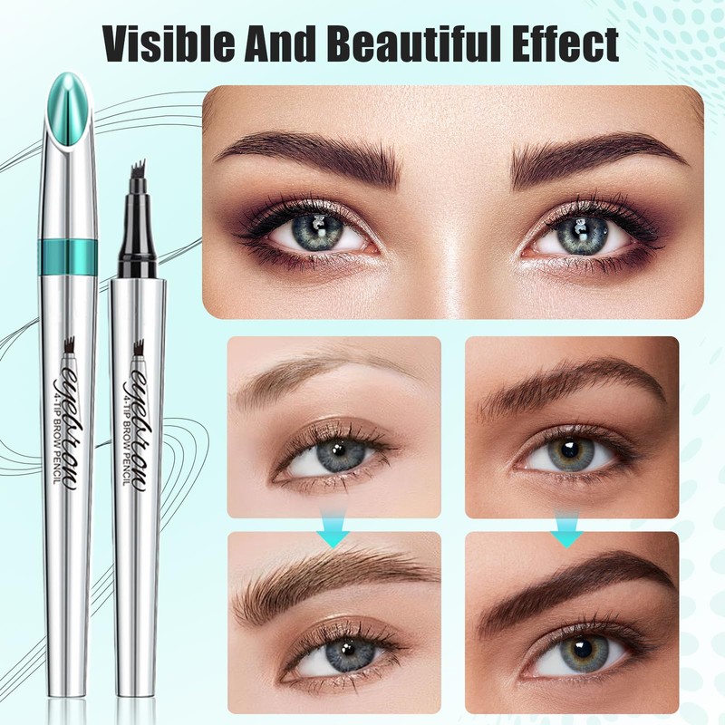 Microblading Eyebrow Pencil, Eyebrow Pen with an Upgrade Micro-Fork Tip