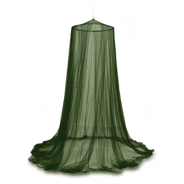 Mosquito Net Bed Hanging Olive Army Green Military Mesh Net for Large Dome Canopy Round Lace for Punch Free Installation Bed Net Insect Fly Mosquito Protection Canopy for Travel Home Camping