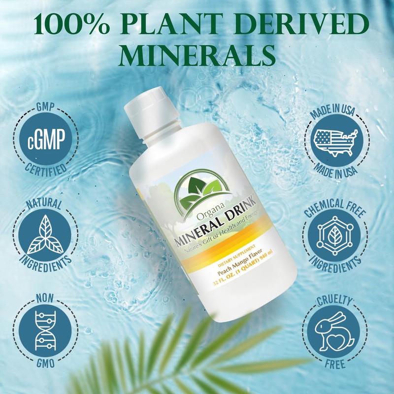 Organa Trace Minerals - Liquid Colloidal Minerals Supplements - Plant
