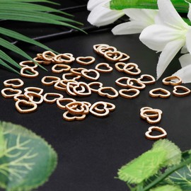 Heart Slices SOFEA 50pcs Hollow Wooden Heart Love Rustic Decoration Wedding Table Confetti Slices Rustic Embellishments