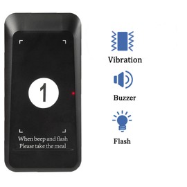 Retekess TD157S Restaurant Pager System, Buzzers for Restaurant, 2 Call Modes, Outdoor 400M, 200 mAh Battery, for Food Trucks, Bars, Hospitals (1 Pager)