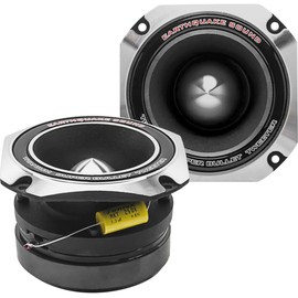 Earthquake Sound PR-BT90S Car/Pro Audio 4-inch Titanium Super Bullet Tweeter, 1.75" Voice Coil, 150W MAX (Pair), Silver