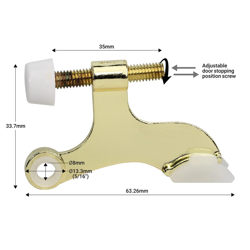 10 Pack Rok Hardware Adjustable Heavy Duty Hinge Pin Door