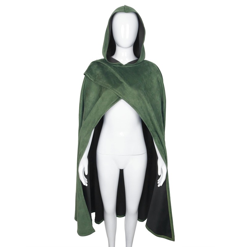 keland Medieval Cape with Hood Renaissance Hooded Cape Hobbit Costume