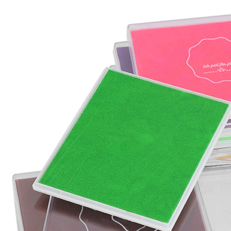 12Pcs Finger Ink Pads 12 Vivid Colors Easy to Clean
