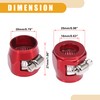 Partuto 4 Pcs An10 Universal Hose Finisher Clamp - Aluminum
