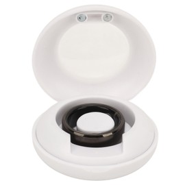 Smart Ring Health Tracker Step Counting Sleep Quality Monitoring IP68 Waterproof Health Ring With Charging Case for Android for IOS Black Size 9