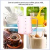 Milk Frothing Pitcher Clear Glass Measuring Cups Coffee Milk Frothing