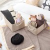 Mangata Foldable Storage Basket with Rope Handles, Fabric Storage Box