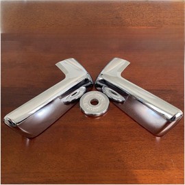 Abagael Chrome Mirror Cap Cover Trim Compatible with 2019 2020 2021 2022 2023 Chevy Silverado 1500 and GMC Sierra 1500 Accessories (Chrome)