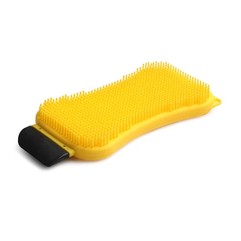 2PCS Silicone Sponge Multi-Purpose 3 in 1 Household Dish Scrubber