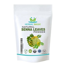 Herbal Magic's Pure & Natural Senna Leaves Powder-Also Known As-East Indian Senna,Cassia Senna,Egyptian Senna,Sene de la Palthe,Sonamukhi-Mild,Sweet Slightly bitter, Aromatic Whole Leaves Used-100g