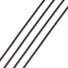 Craftdady - Cuerda de cordón de poliéster encerado de 175 yardas de 1,5 mm para hacer pulseras de macramé trenzadas (negro)