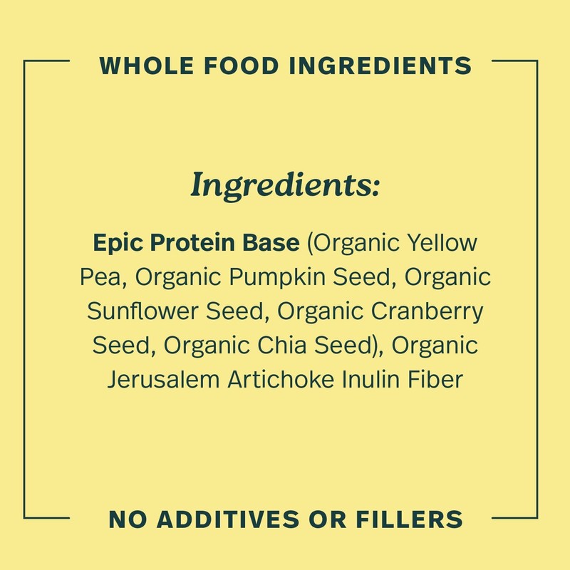 Sprout Living Epic Protein Powder, Original Flavor, Organic Plant Protein,