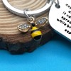 Ximalun Bee Gifts for Women Men Bee Keyring Honey Bee