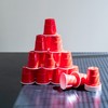 EDI Disposable Red Plastic Mini Party Shot Glasses (2 oz)