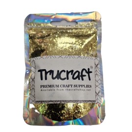 Trucraft - Premium Craft Glitter - 50g Packs - Christmas Gold Green Silver Red (Gold)