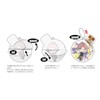 Hagoromo Acrylic Makeup Cover #Pansy Pot No.82305
