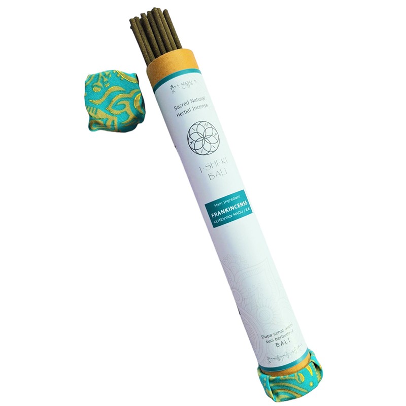 I-SHI-KI BALI Incense, Frankincense Sacred Natural Herbal Incense, 21 Sticks