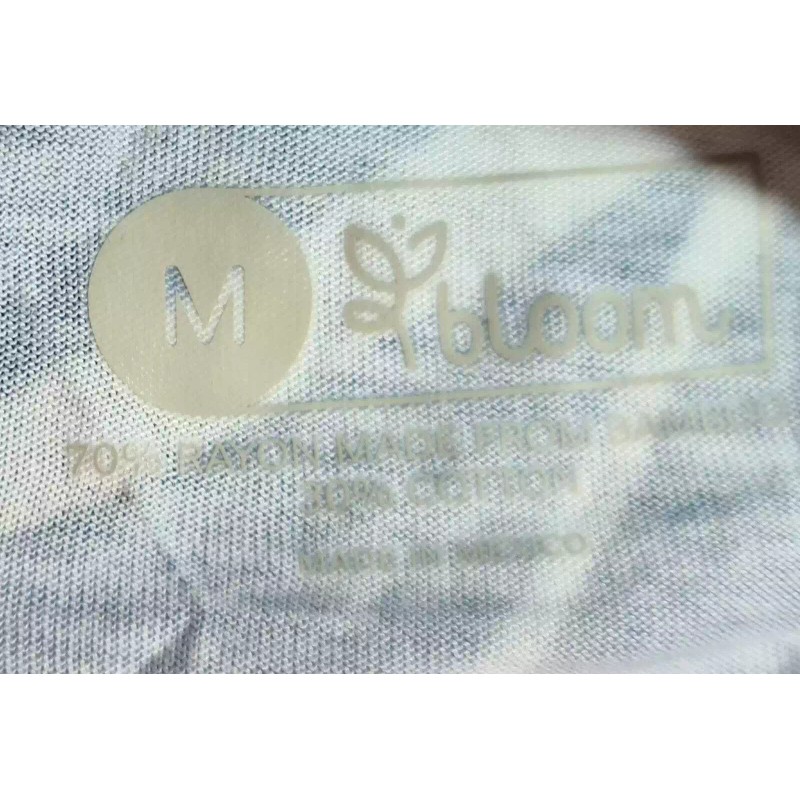 Bloom Women's Loose Scoop Neck Tank Blue/White - Medium