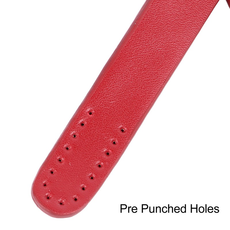 2Pcs Leather Bag Handles 25.6in Long 0.7in Wide Synthetic Leather