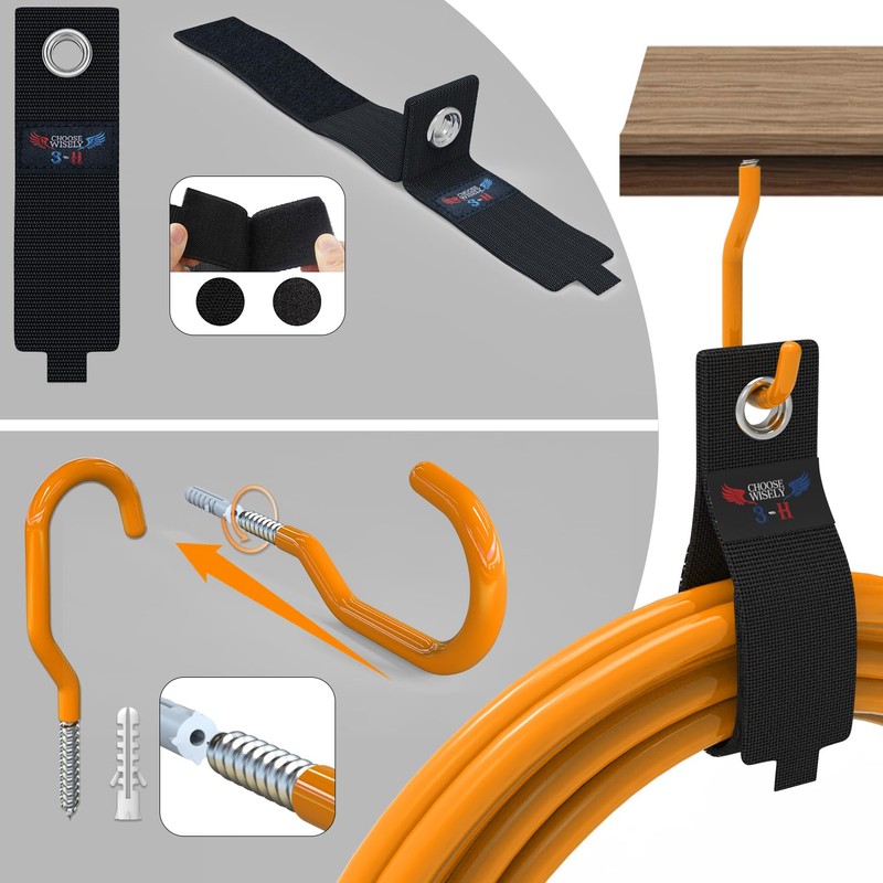 3-H Garage Wall Hooks 31 Pack, Garage Hooks Heavy Duty