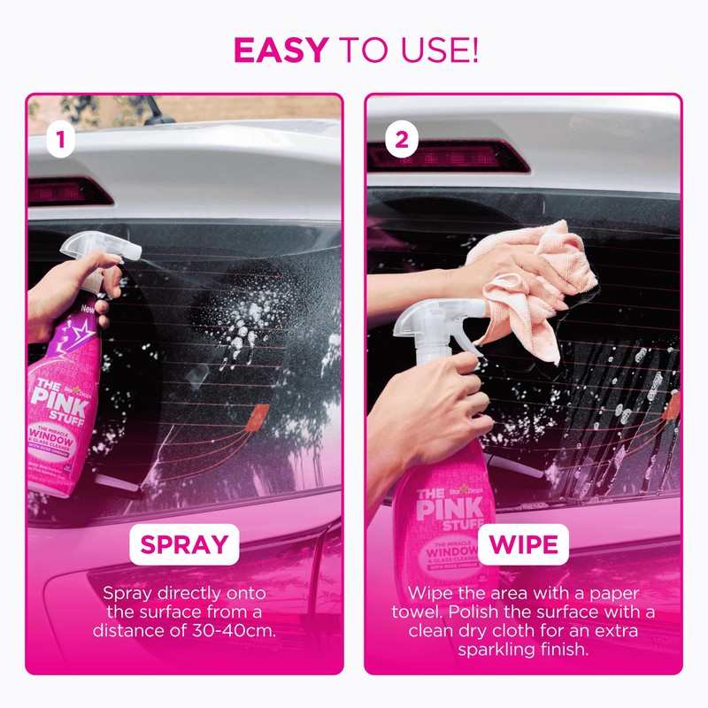 The Pink Stuff Stardrops Miracle Window and Glass Cleaner with