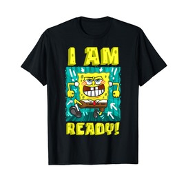 Mademark x SpongeBob SquarePants - SpongeBob I Am Ready Funny SpongeBob Running and Ready T-Shirt