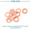 ACROPIX 6mm x 12mm x 1mm Flat Ring Copper Crush