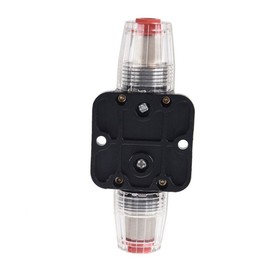 RKURCK 12V-24V DC 30 Amp Circuit Breaker, Fuse Holder, Inline Fuse Block For Car Audio Solar Inverter System Protection (30A)