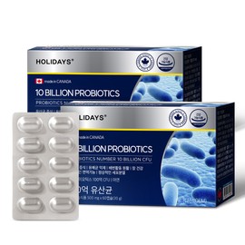 Holidays 10 billion lactic acid bacteria 60 capsules, 2 boxes (4 months supply) / 홀리데이즈 100억 유산균 60캡슐 2박스 (4개월분)