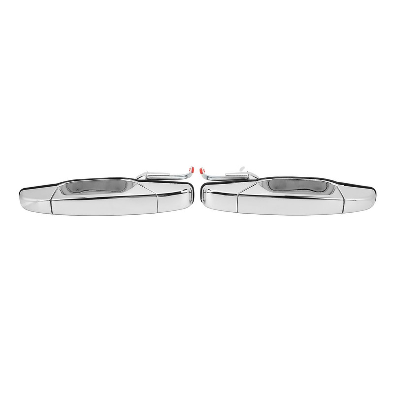 2pcs Exterior Chrome Door Handle ABS Plastic Automotive Outside Door