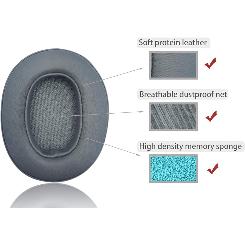 Akkiv replacement ear pad compatible with Skullcandy Hesh3 Hesh ANC