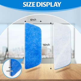 Ziliny 10 Pack RV AC Filters for Air Conditioner Vent 10 RV Filters Replacement for Air Conditioner Vent Compatible with MERV 6 AC Filter(16 x 6 Inch)