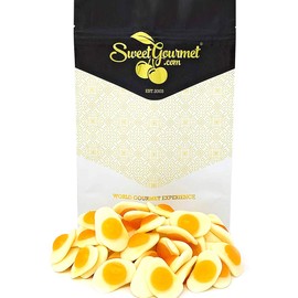 SweetGourmet Gummy Mini Fried Eggs | Vidal Vanilla Candy Bulk | 1 Pound