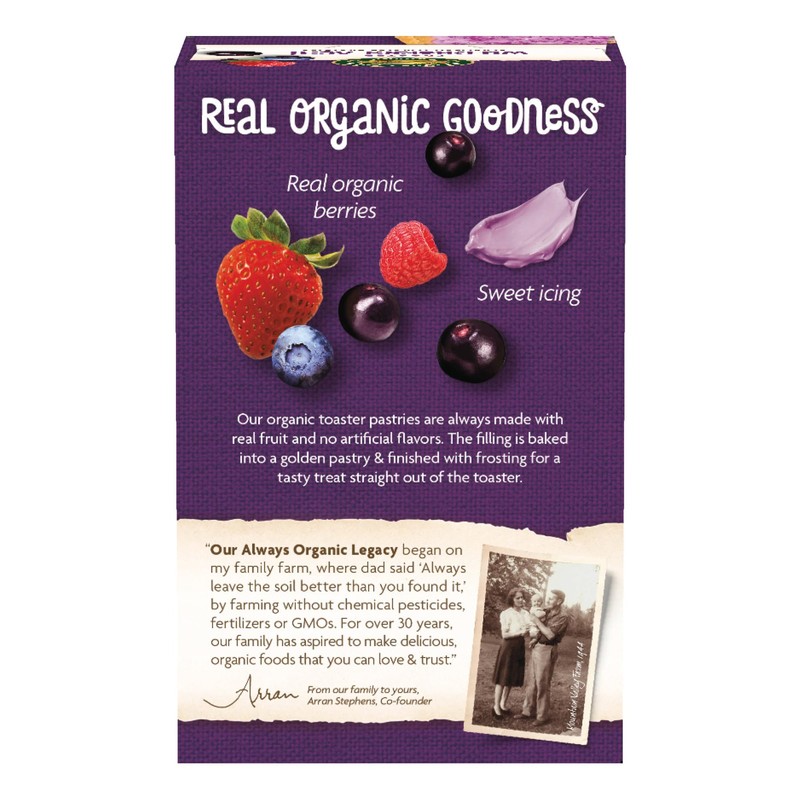 Nature's Path Organic Frosted Wildberry Açai Toaster Pastries, 11 oz