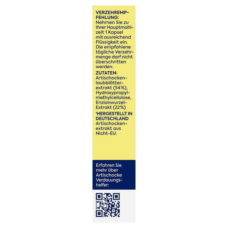 Zirkulin Artichoke Digestive Aid 30 Capsules - 60,000 mg per