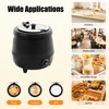 10L Stainless Steel Soup Pot with Adjustable Temperature, 400W Kitchen