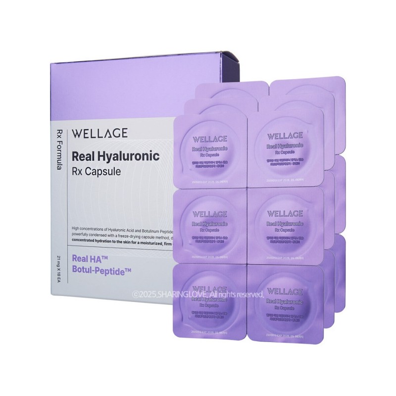 Wellage Real Hyaluronic RX Capsules One Box (21mg X 18EA)