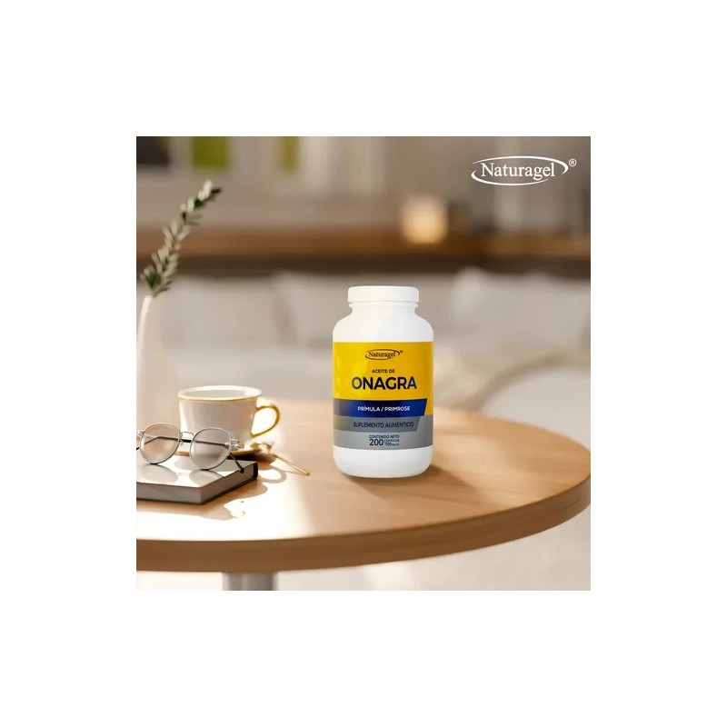 Naturagel Aceite De Onagra 350g 200 Cápsulas Suplemento Sabor Sin