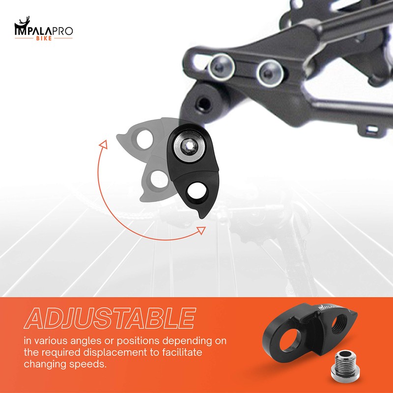 IMPALAPRO Rear Derailleur Hanger Extender Aluminum CNC 7075 Anodized 13g