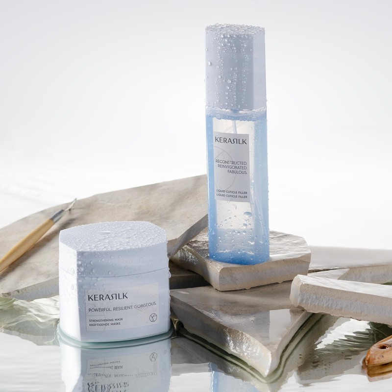 Kerasilk Strengthening Set with Liquid Cutitle Filler, 125ml and Strengthening