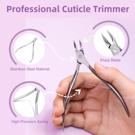 ALLE'S 12-teiliges Nagelfeile und Nagelhautschieber, aus Metall, Kapselschneider, Bürste, Werkzeuge für eingewachsene Nägel und mehr, komplettes Maniküre-Set, Nagelpolierset