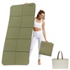 LVME Foldable Yoga Mat,（75"x31.5"）Extra Large Travel Mat