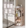 Narrow Shoe Rack - 5 Tiers Stackable Shoe Storage Stand