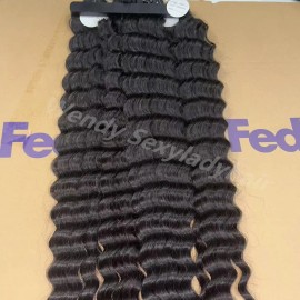 Best Quality 14a Grade Human Hair Bundles Bone Straight Original Burmese Curly Human Hair Wigs Bundles Supplierstyle: Water Wave, color: Black, Stretched Length: 12 inches