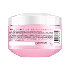 LOral Paris Elvive Mascarilla Glycolic Gloss, con cido Gliclico para un pelo ms brillante y visiblemente sano, 300gr                                  