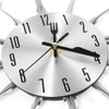 CIGERA 14" Kitchen Cutlery Wall Clock with Forks and Spoons