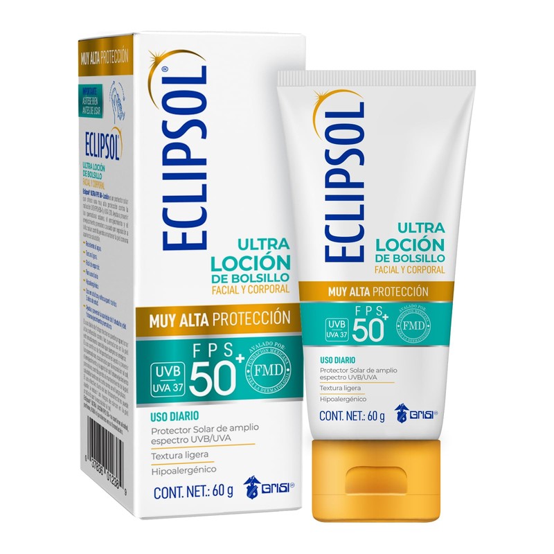 Eclipsol - Ultra Loción FPS 50+ de Bolsillo, Protector Solar