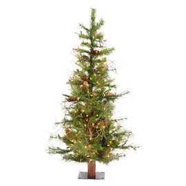 Vickerman 5' Ashland Artificial Christmas Tree - Clear Dura-lit Incandescent Lights - Faux Christmas Tree - Seasonal Indoor Home Decor - Reliable and Durable
